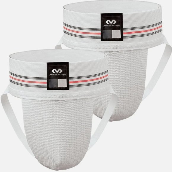 MCDAVID Men's 2-Pack Jock Straps Athletic Supporters 3110 - White NWT - Picture 1 of 5